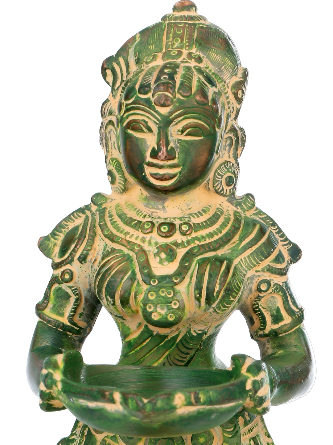 

Exotic India Green & Yellow Religious Idol Showpiece