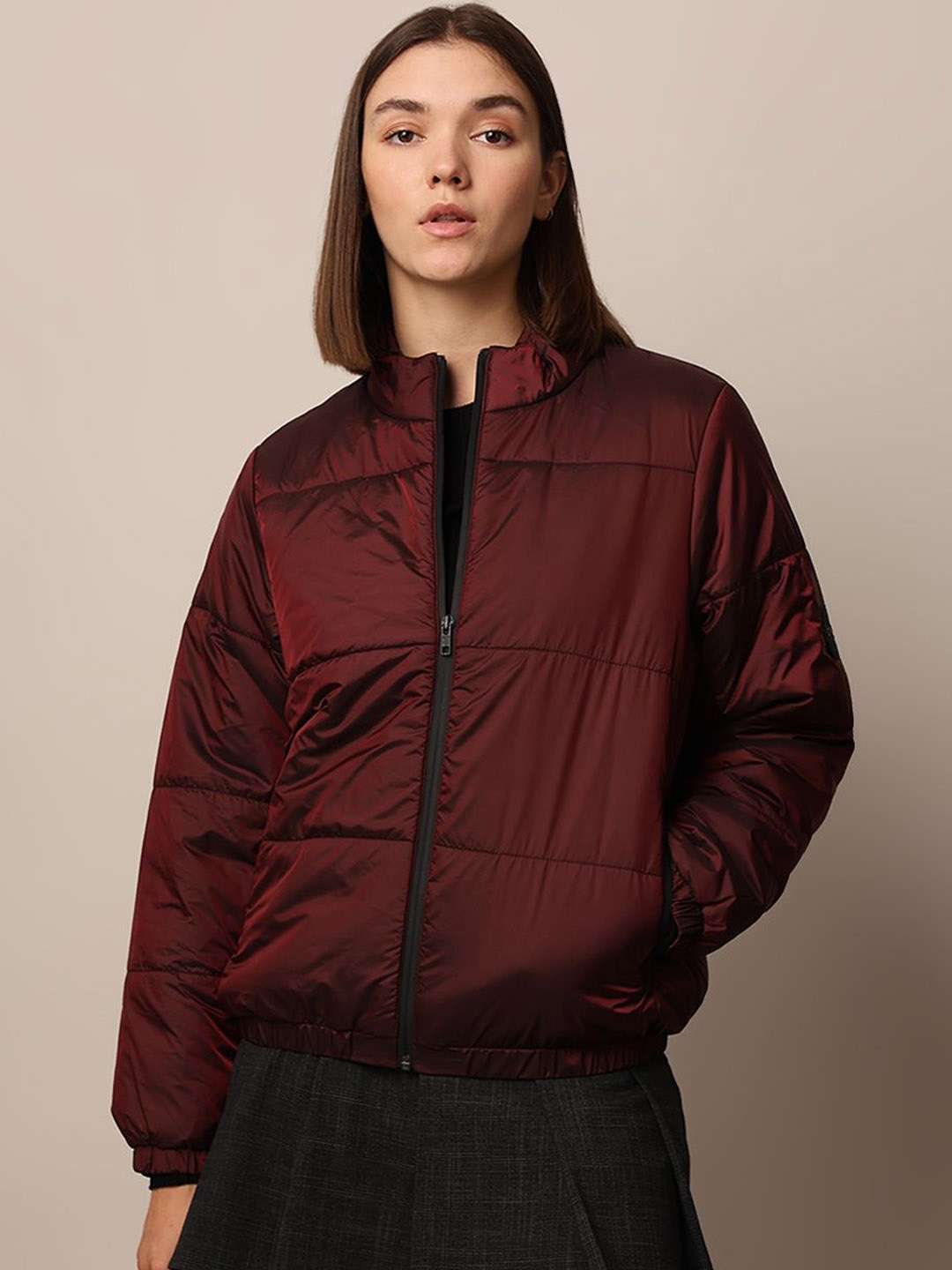 

ONLY Women Padded Jacket, Maroon