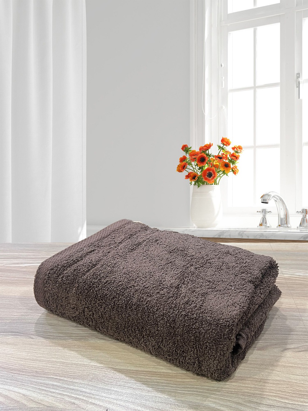 

LABHAM Brown Cotton 500 GSM Bath Towel