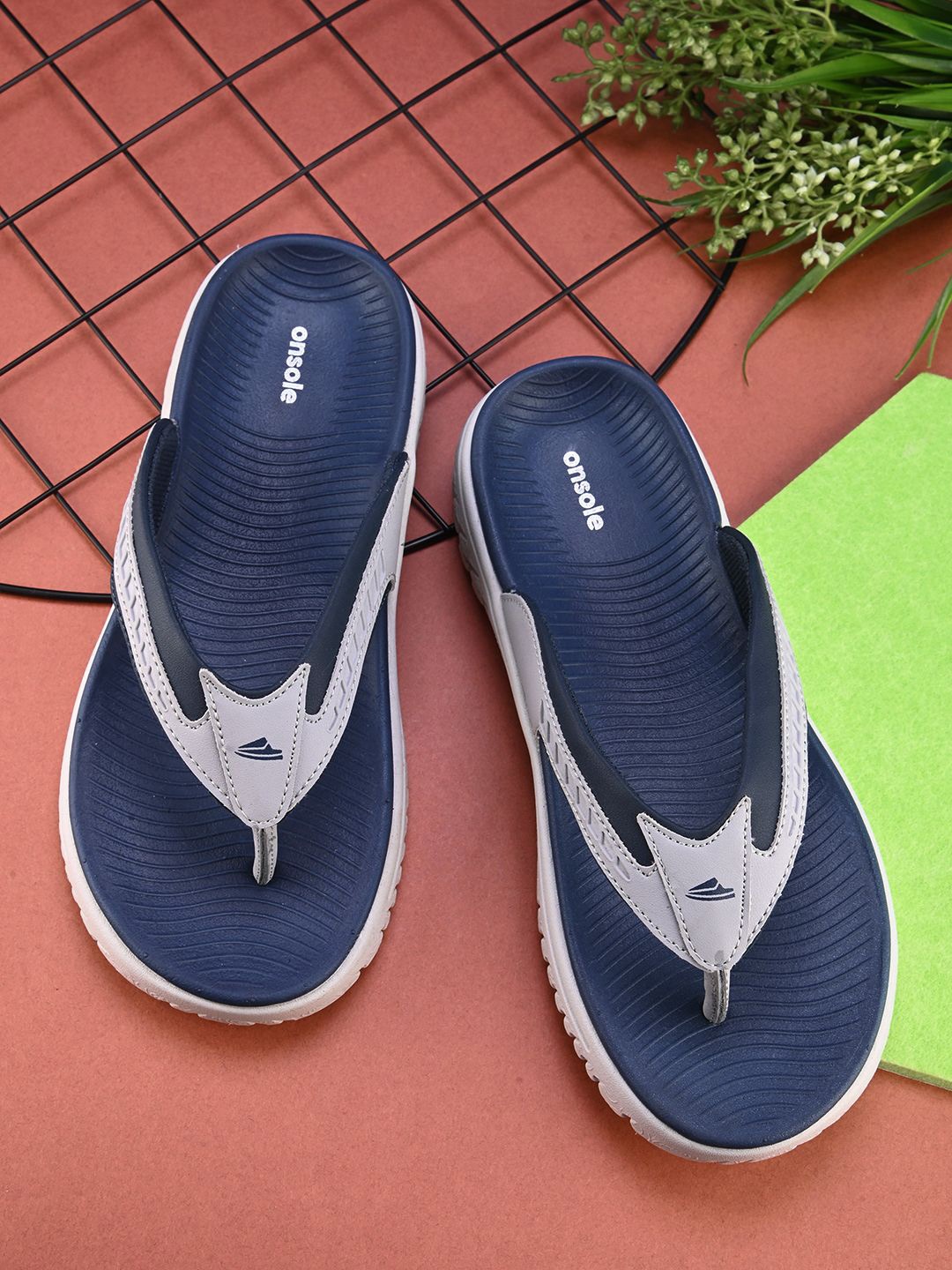 

ONSOLE Men Thong Flip-Flops, Navy blue