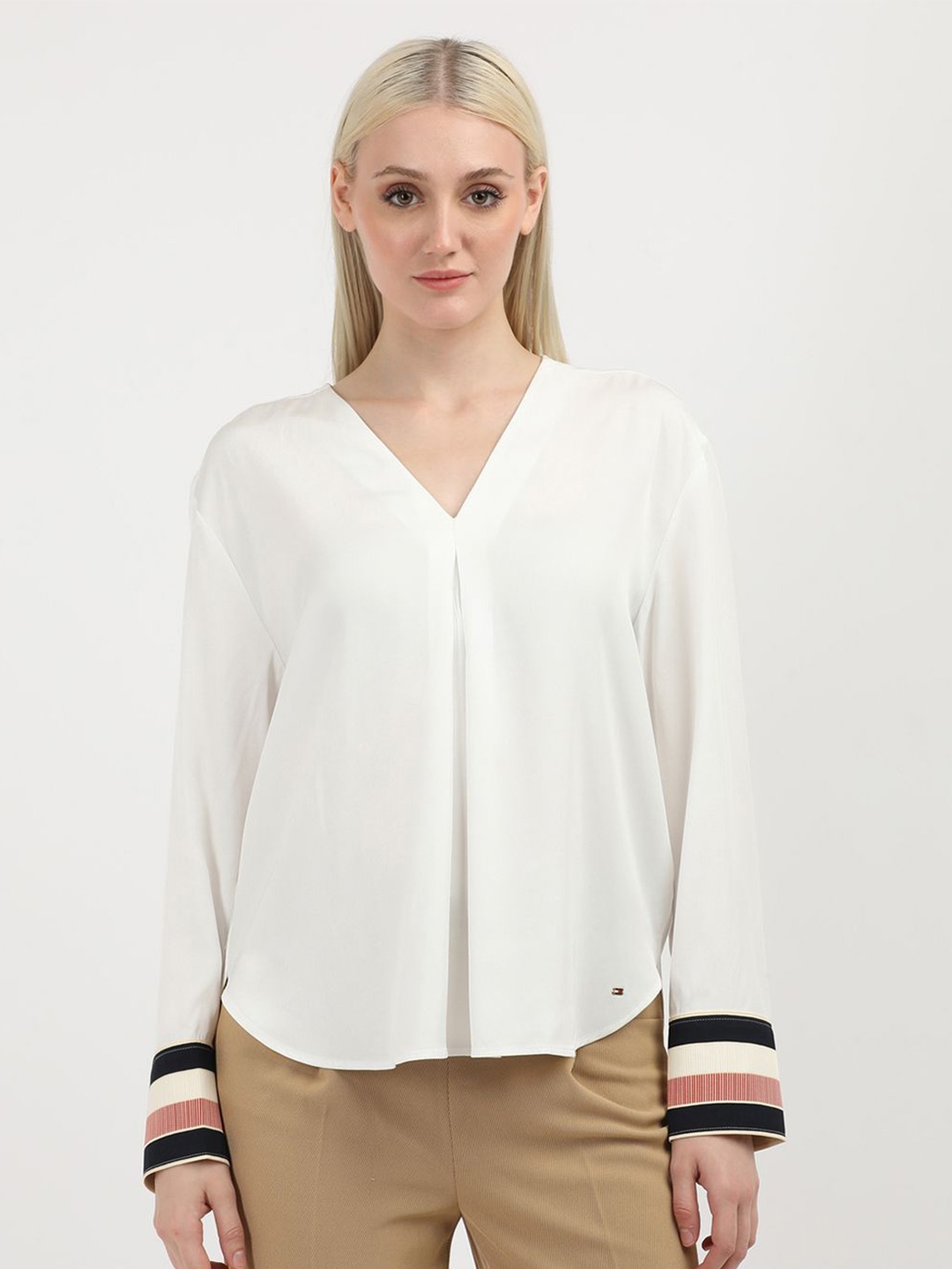 

Tommy Hilfiger Women Opaque Casual Shirt, White