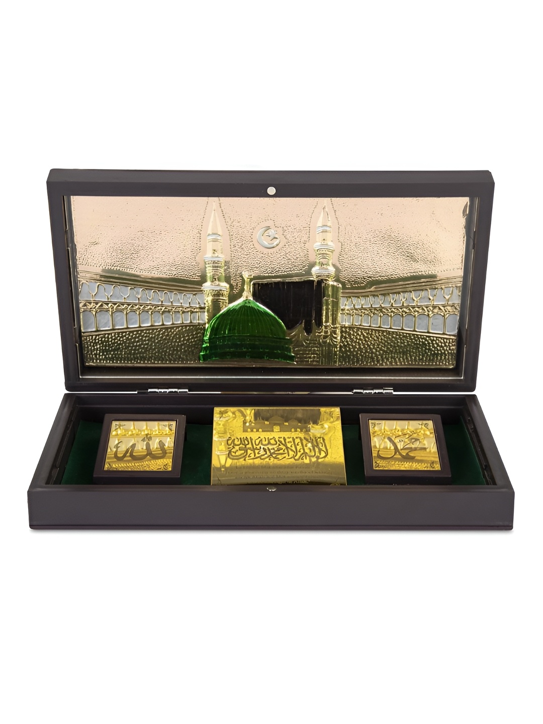 

INTERNATIONAL GIFT Holy Kaba Message Box Premium Religious Gift, Gold