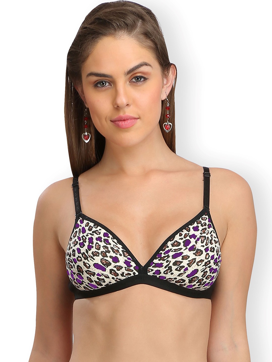 

SELFCARE Bra Half Coverage Lightly Padded, Purple