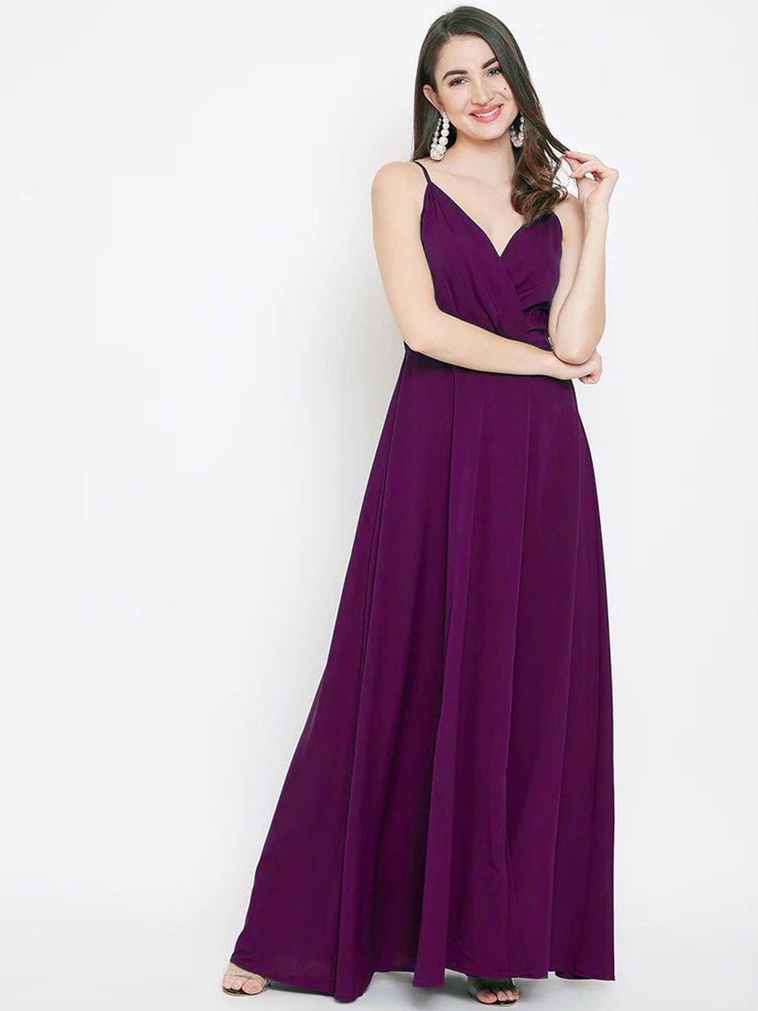 

KALINI Fit & Flare Maxi Dress, Magenta