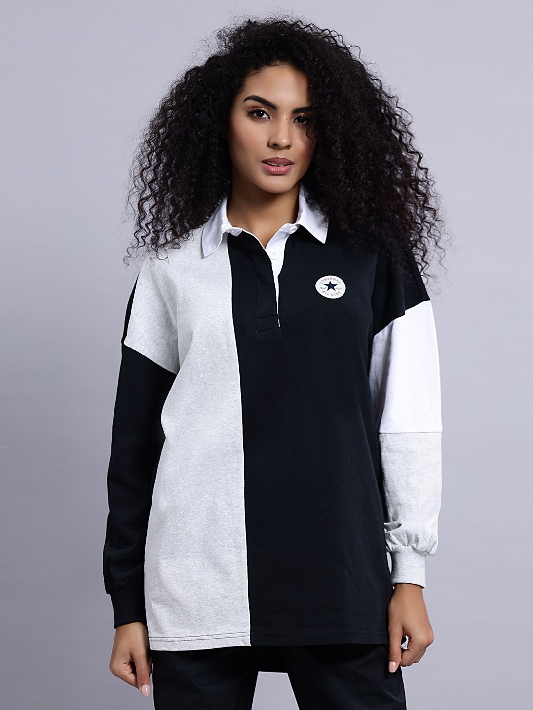 

Converse Women Retro Rugby Shirt, Black