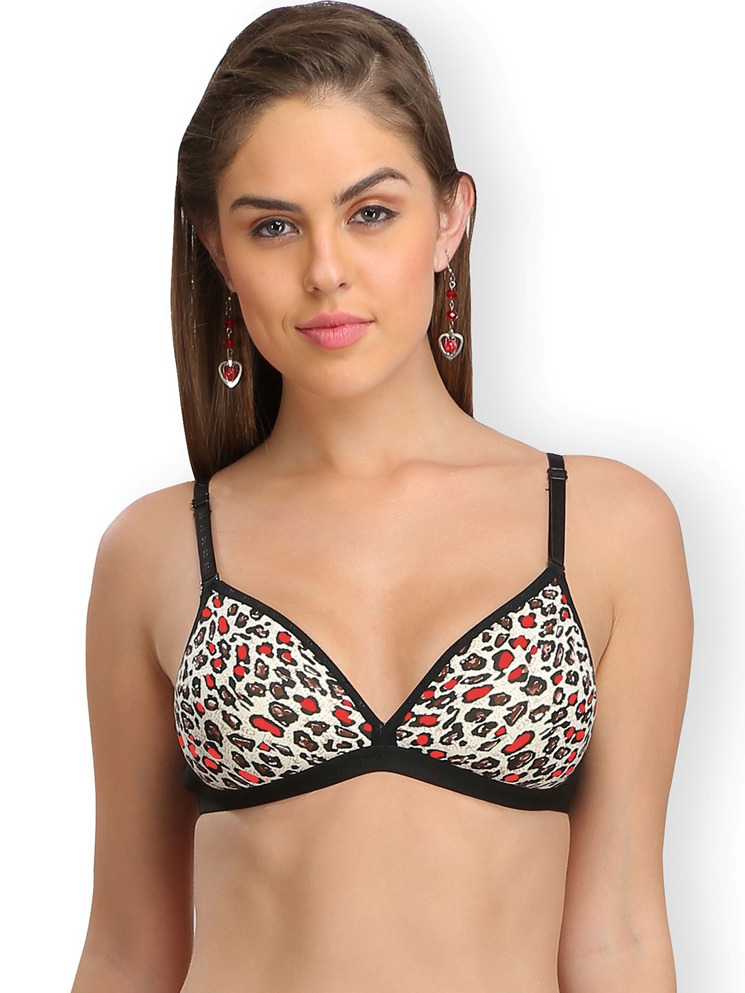 

SELFCARE Bra Half Coverage Lightly Padded, Red