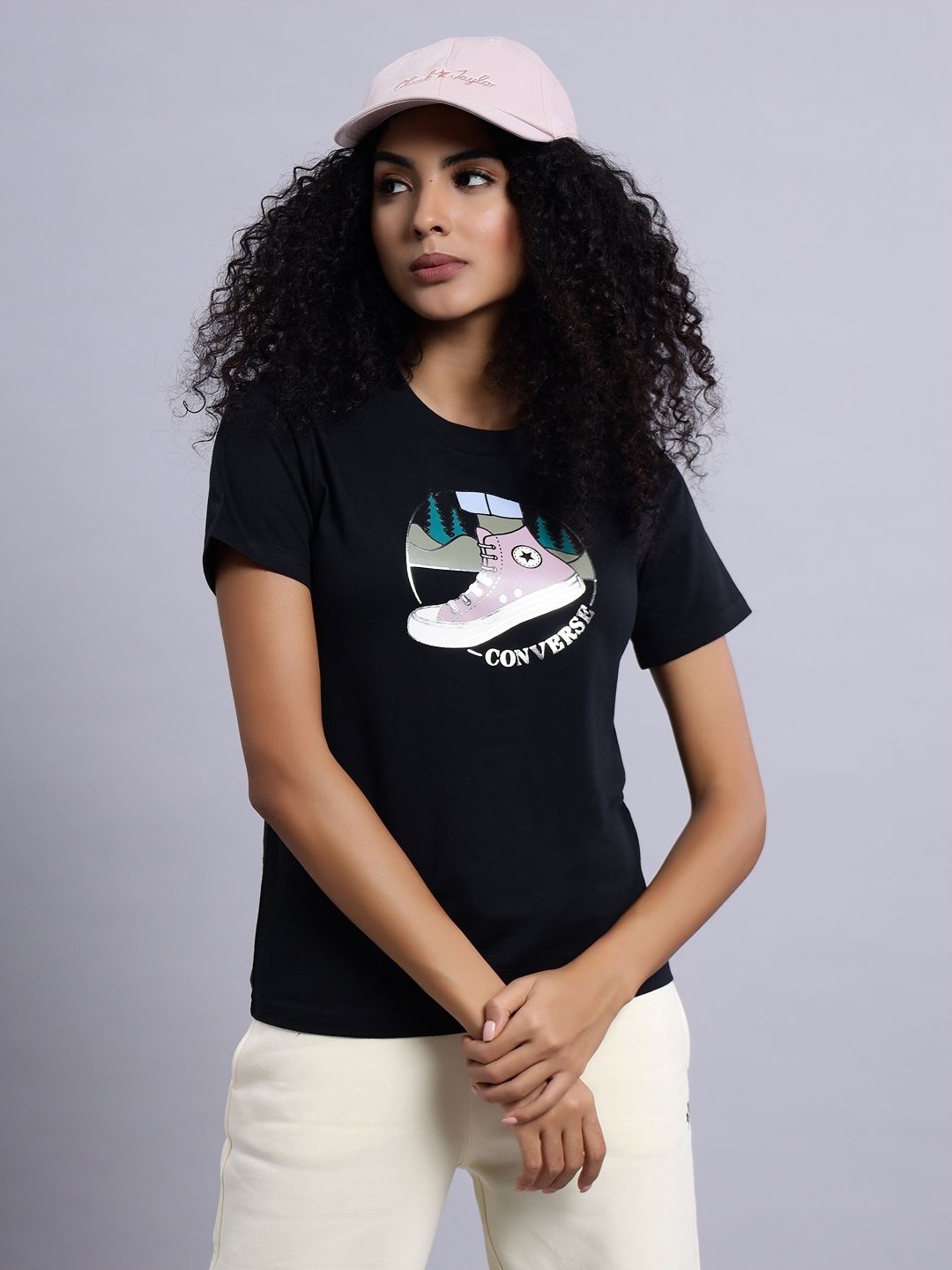 

Converse Women On The Trails T-Shirt, Black