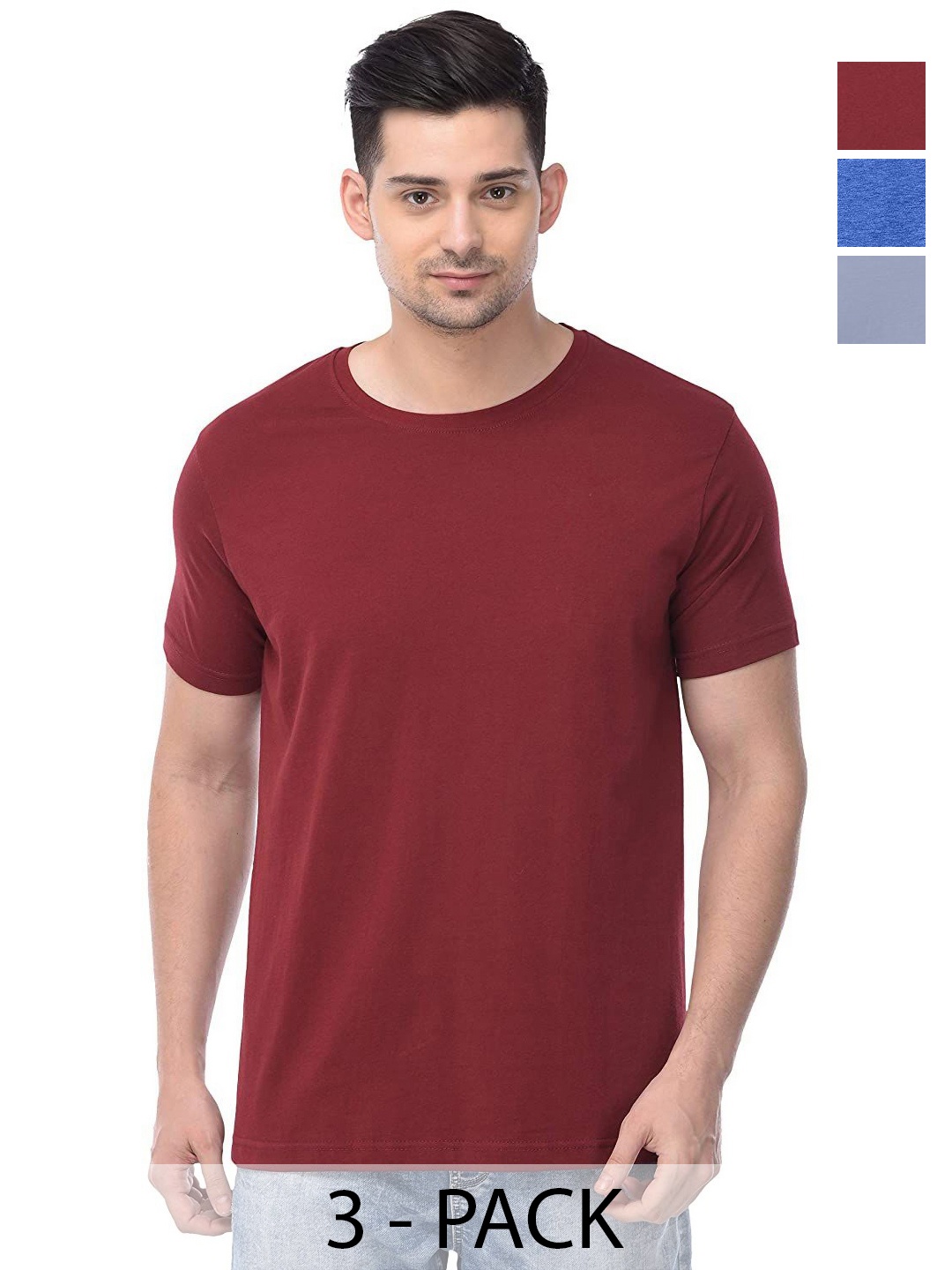 

COLOR CAPITAL Unisex 3 Raw Edge T-shirt, Na