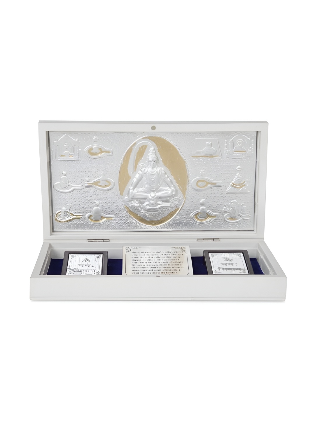 

INTERNATIONAL GIFT Silver Toned Metal Charan Paduka