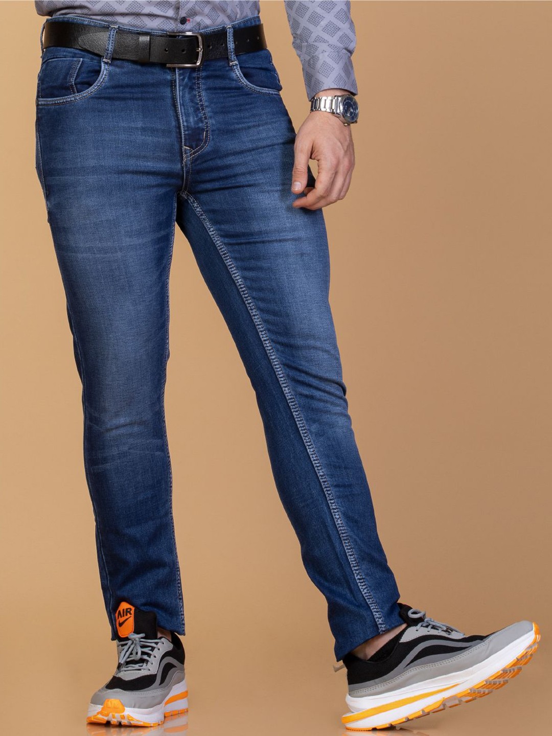 

Monterrey SF Men Original Skinny Fit Light Fade Stretchable Jeans, Blue