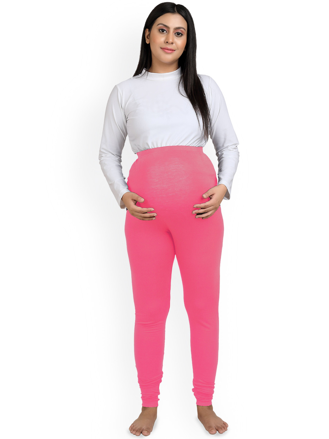 

Uzazi Churidar-Length Maternity Leggings, Pink