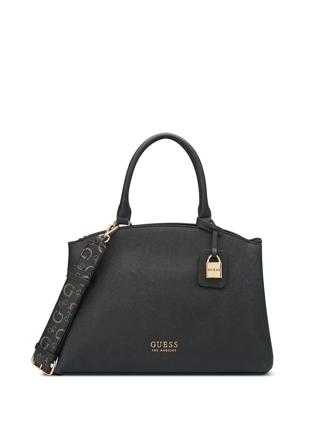 

GUESS Shopper Satchel with Tasselled, Black