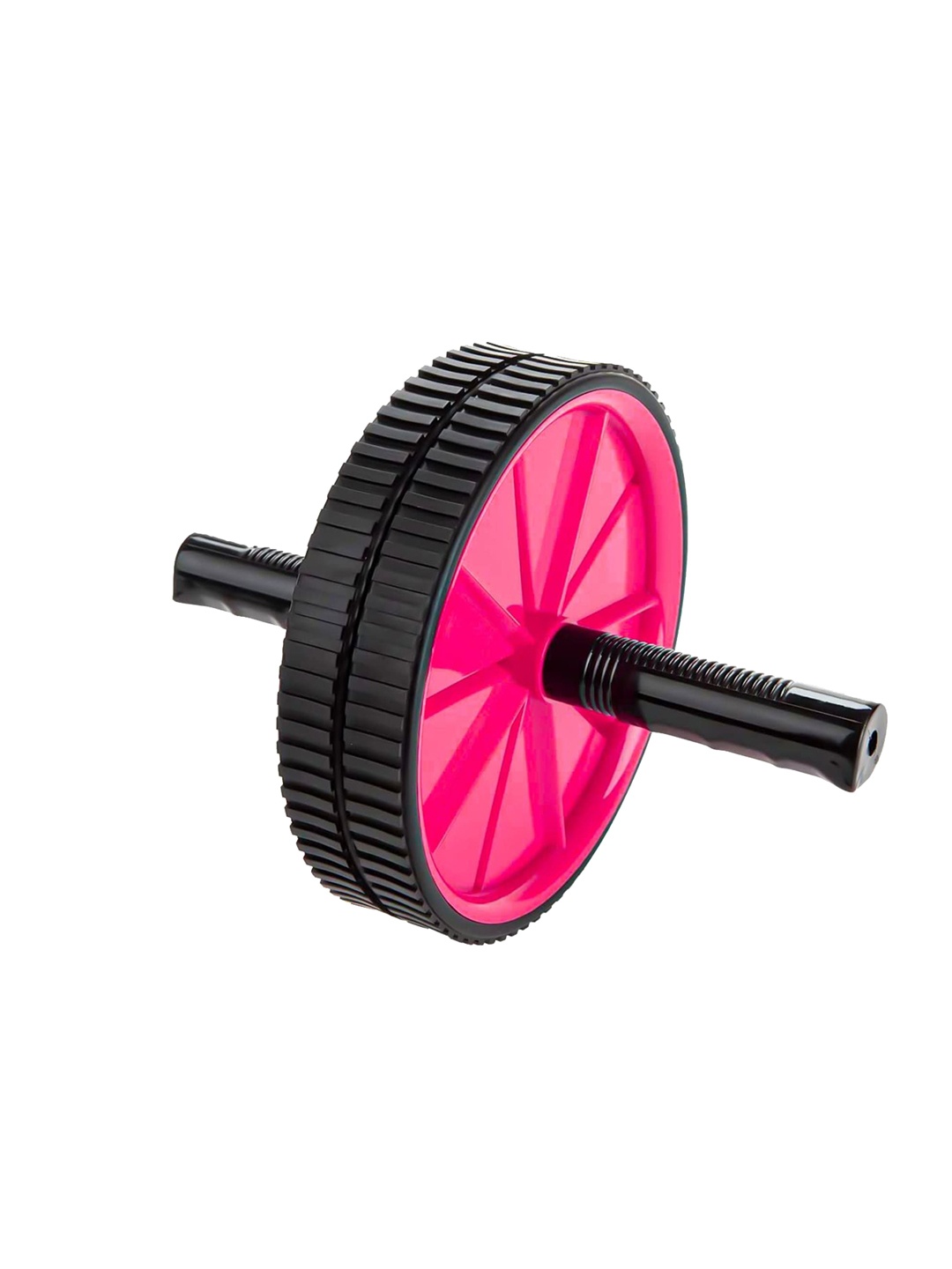 

STRAUSS Double Wheel Ab & Exercise Roller, Red