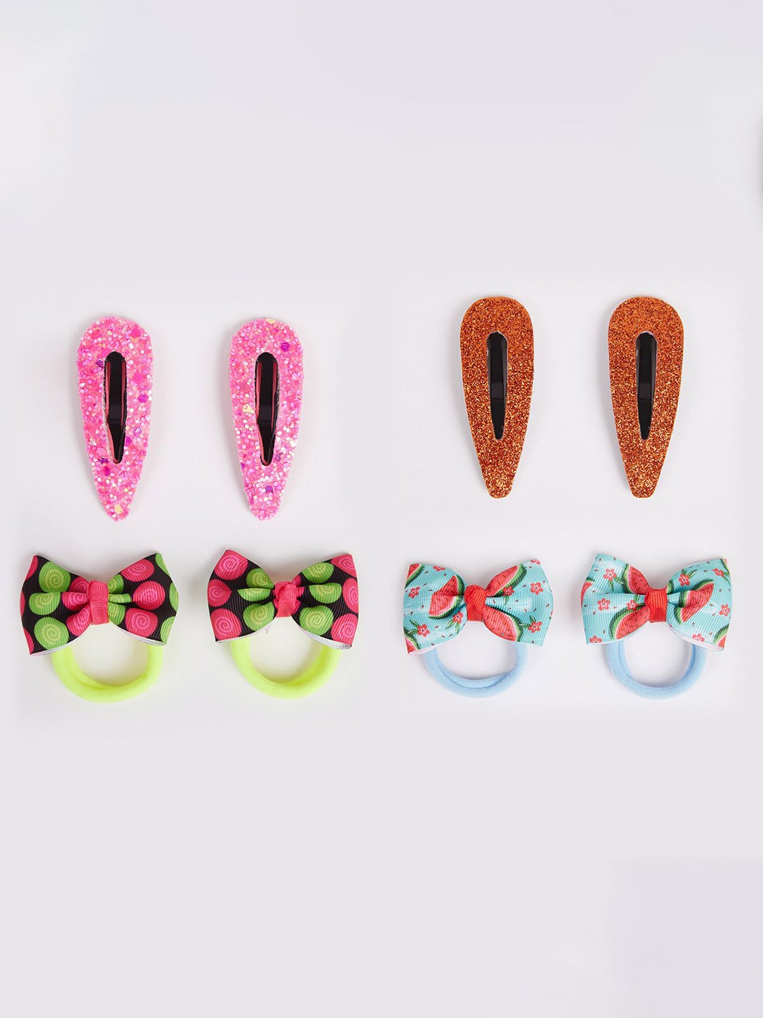 

RIBBON CANDY Set Of 8 Girls Embellished Hair Accessory, Blue