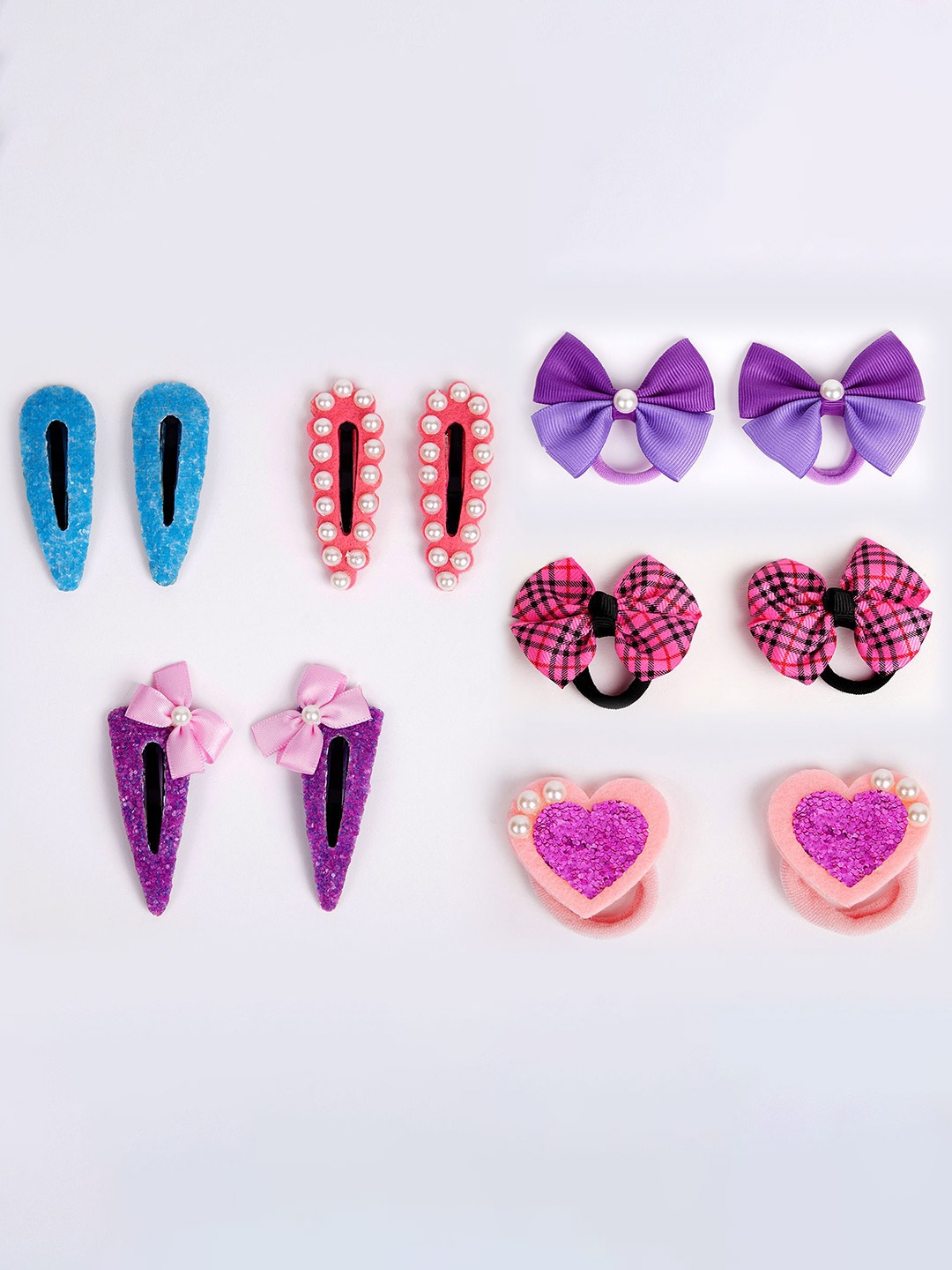 

RIBBON CANDY Set Of 12 Girls Embellished Hair Accessory, Blue