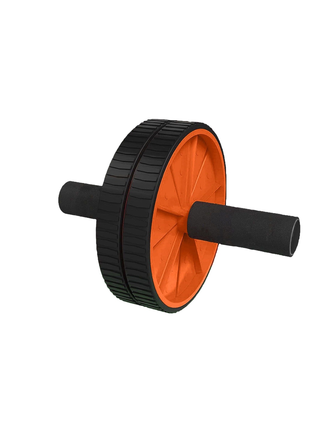 

STRAUSS Double Wheel Ab & Exercise Roller, Orange