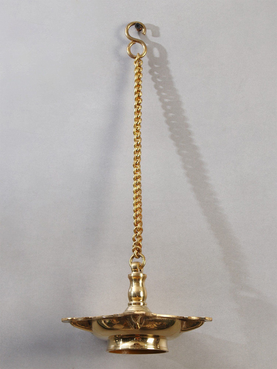 

Exotic India 7" Authentic Hanging Deepam, Gold