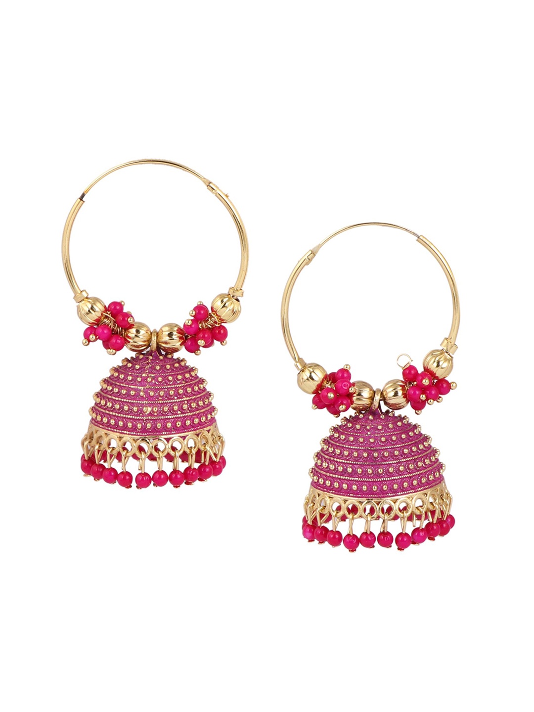 

Keviv Gold Plated Contemporary Jhumkas