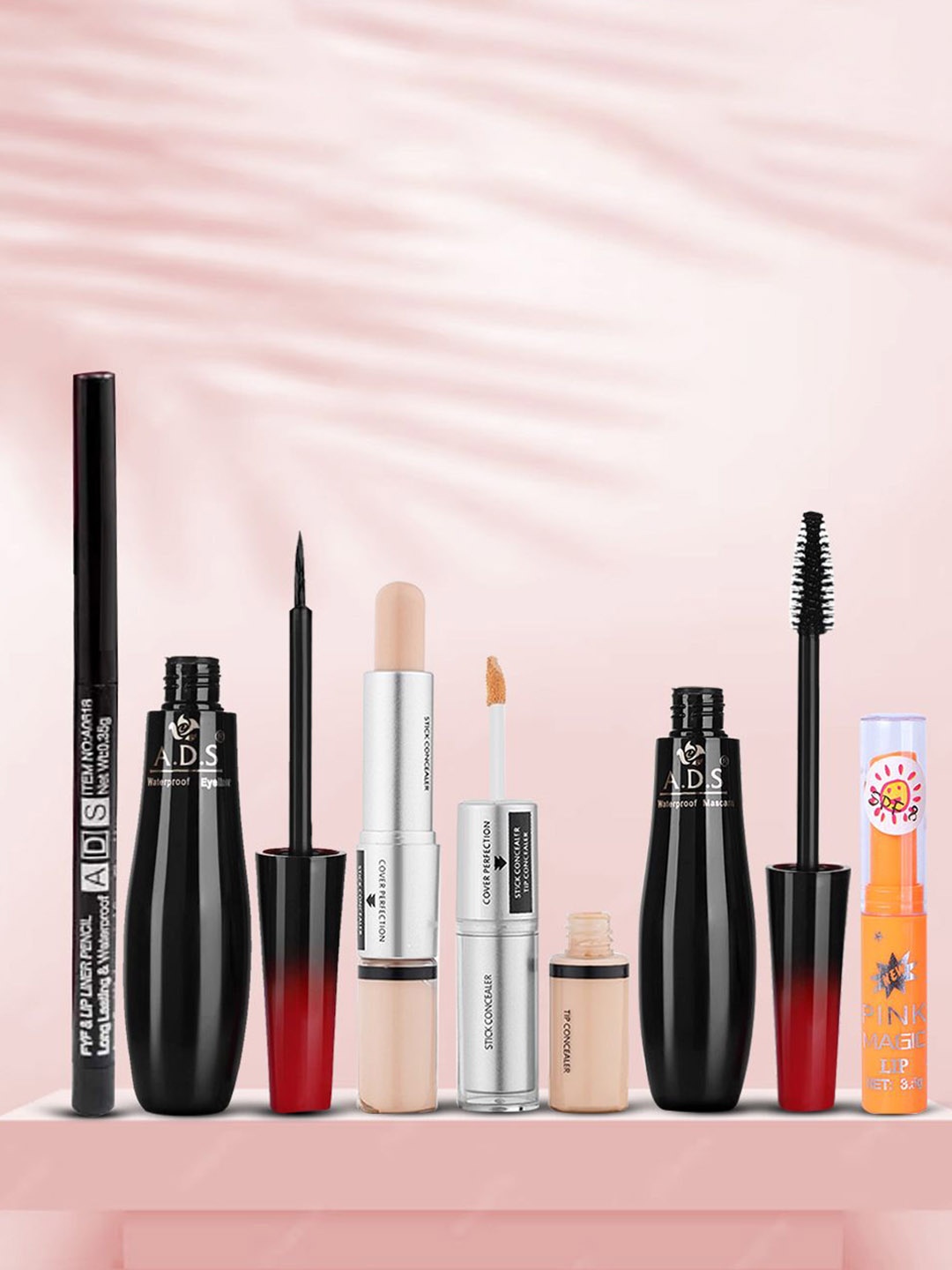 

A.D.S Set Of 6 Aishwarya Elegance & Prefect Makeup Combo, Black