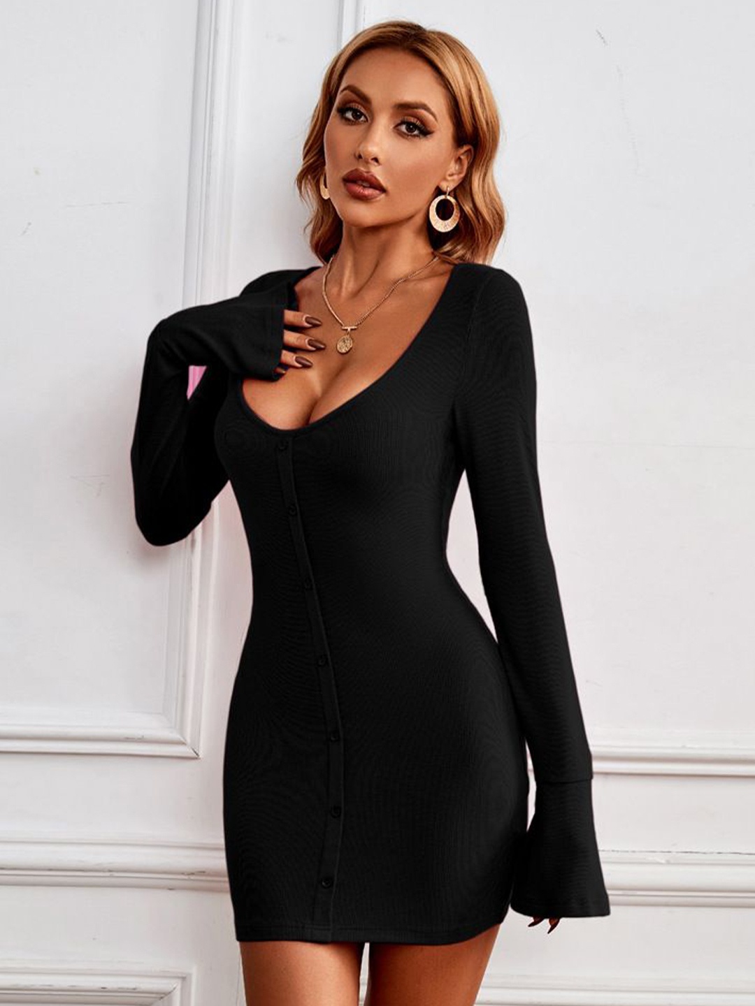 

StyleCast Bodycon Mini Dress, Black