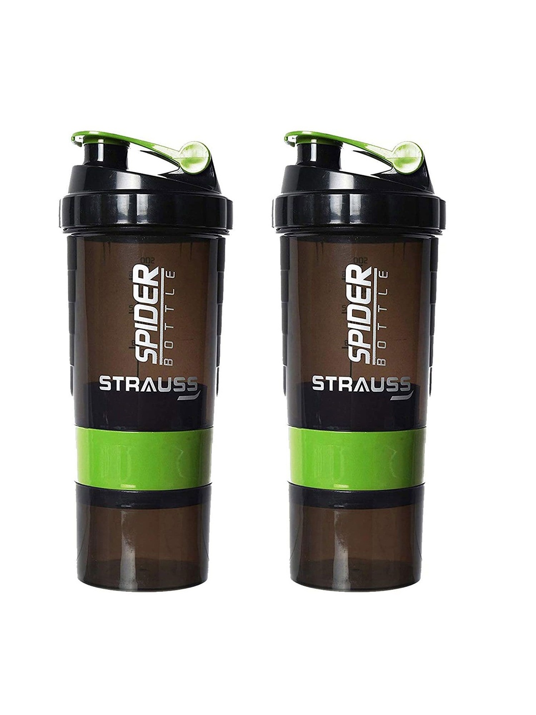 

STRAUSS Green & Black Typography Printed Water Bottle 500ml