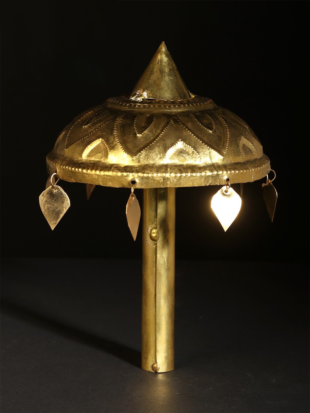 

Exotic India Brass Ritual Umbrella for God, Gold