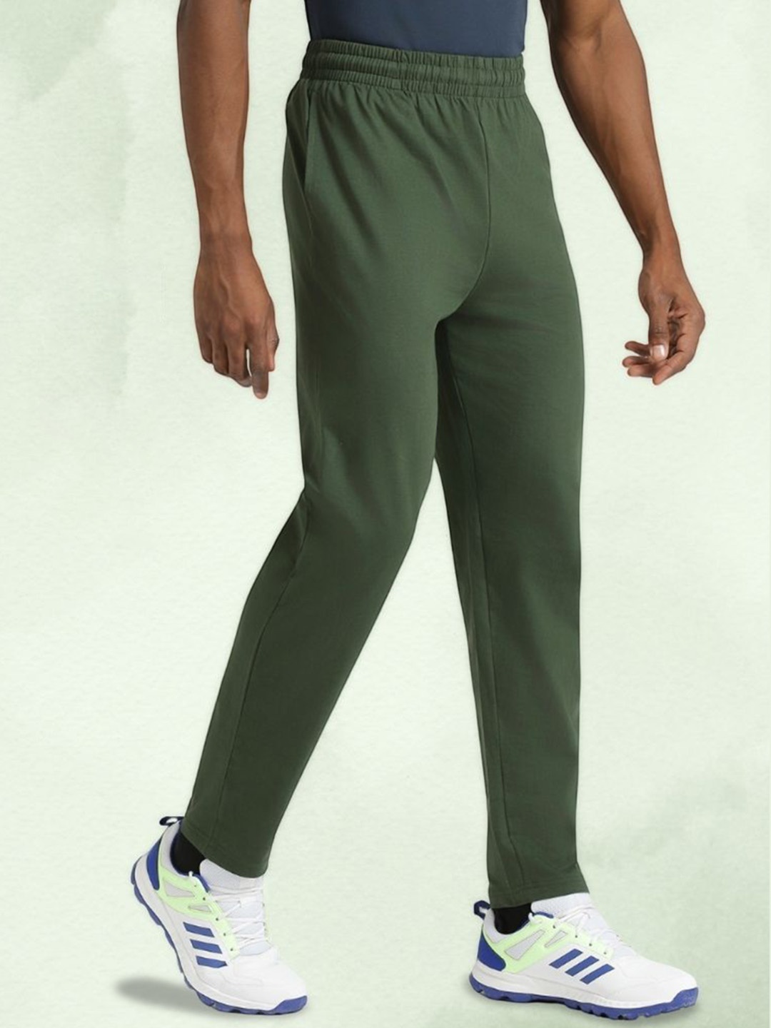 

playR Mid-Rise Track Pants, Olive