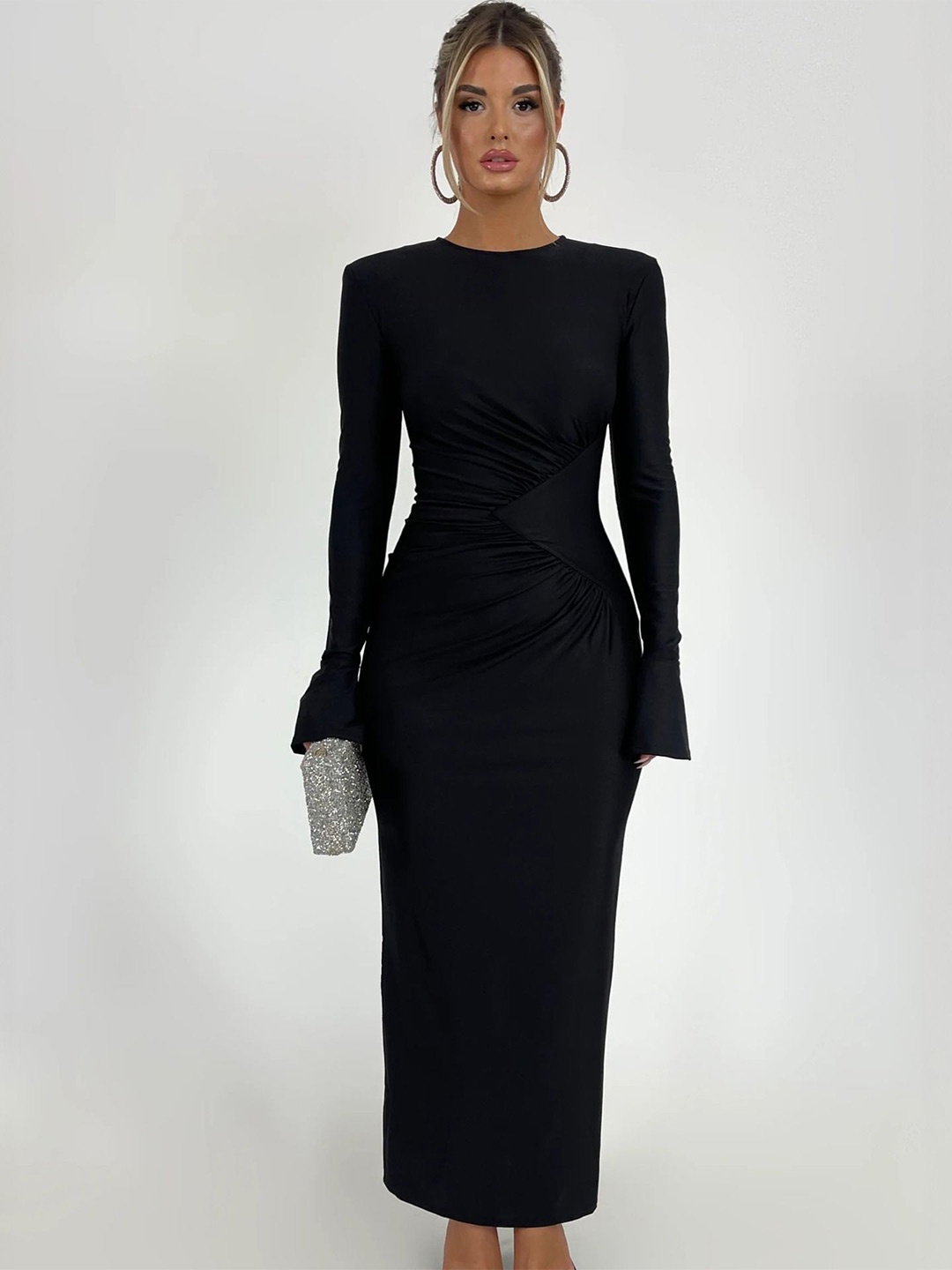 

StyleCast x Revolte Bodycon Midi Dress, Black