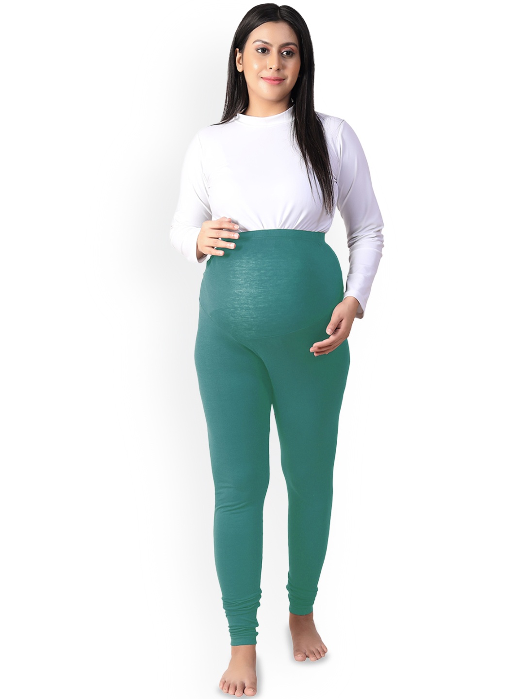 

Uzazi Churidar-Length Maternity Leggings, Green
