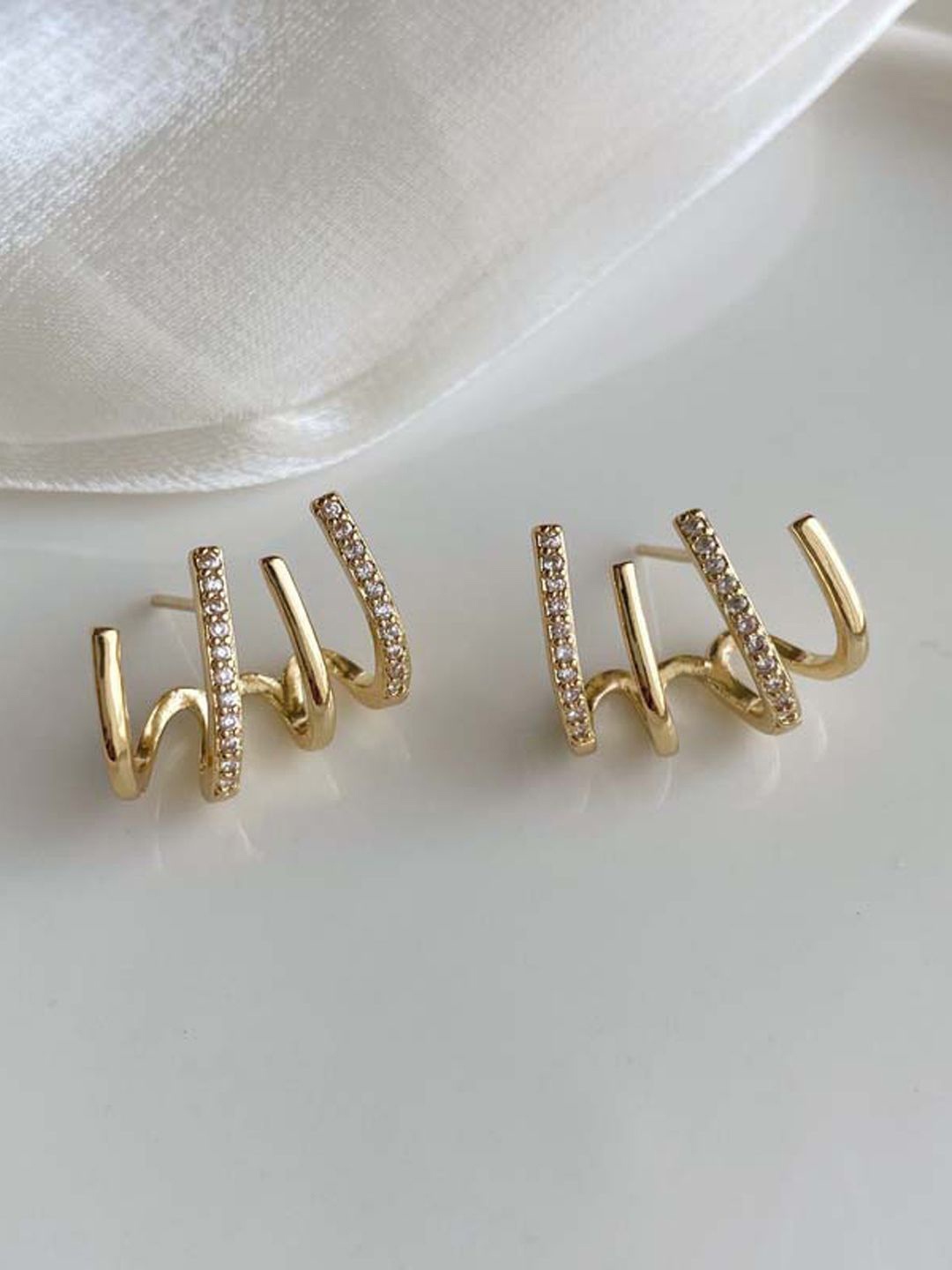 

Krelin Gold-Plated Zircon Classic Studs