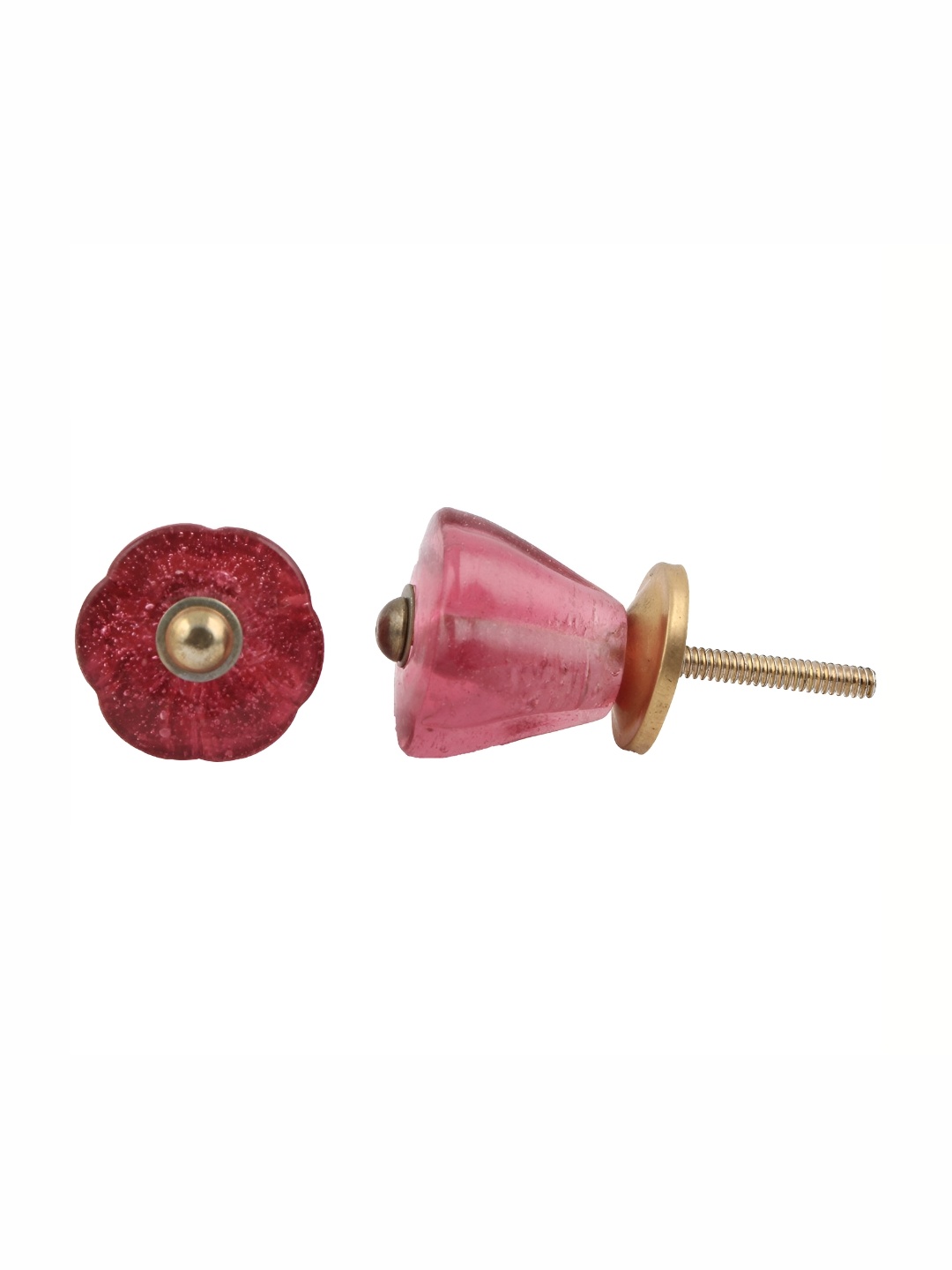 

Indianshelf Pink & Gold 4 Pieces Toned Textured Door Knob