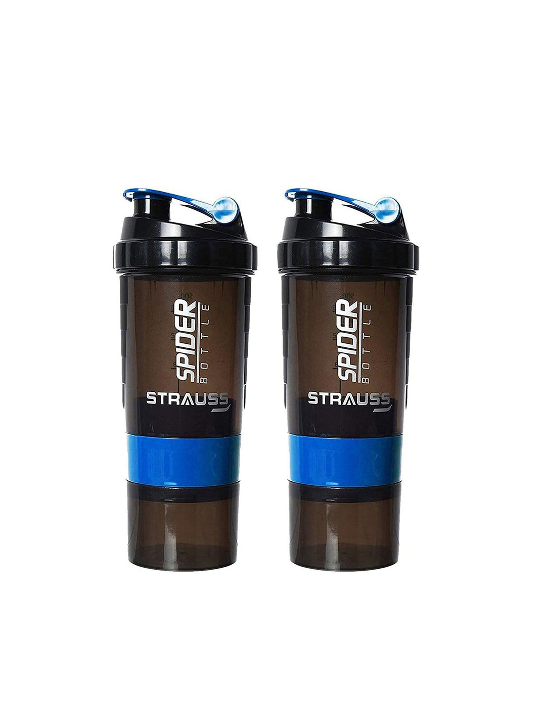 

STRAUSS Blue & Black Printed Water Bottle 500 ml