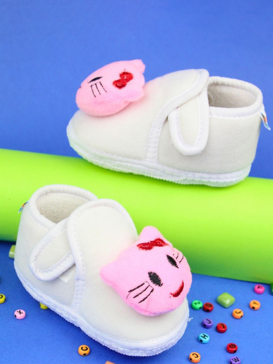 

NESKA MODA Unisex Kids Cotton Booties, Pink