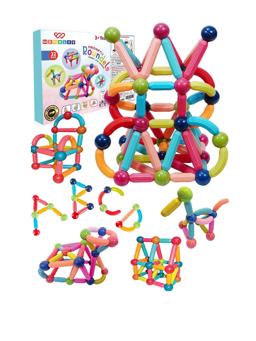 

WEMBLEY BPA Free Skill Development Toy Learning and Development Toys, Red