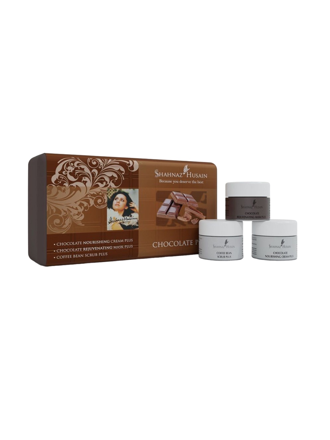 

Shahnaz Husain 3 Step Chocolate Plus Mini Facial Kit - 30g, Grey