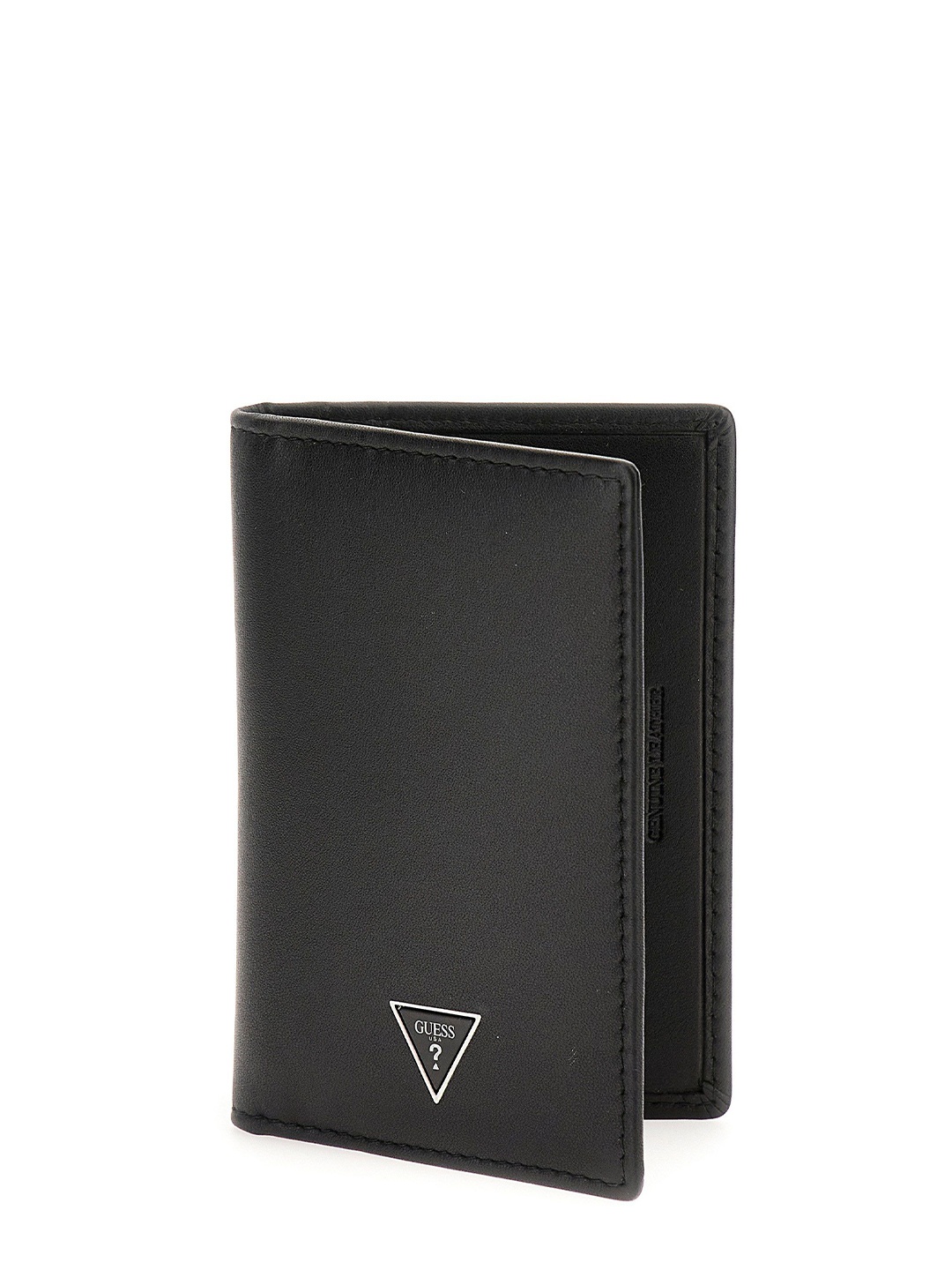 

GUESS Men Leather Card Holder, Black
