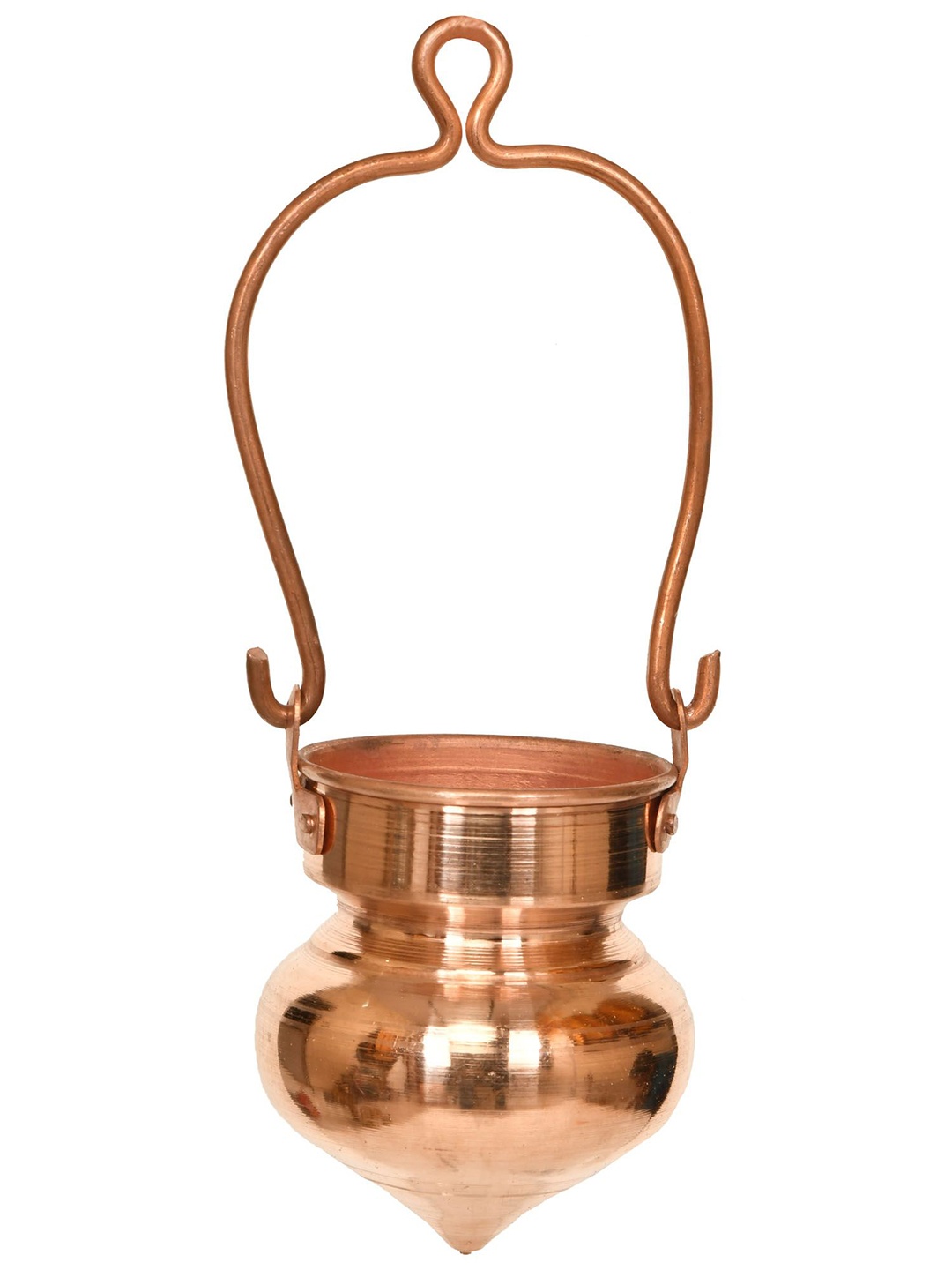 

Exotic India Copper Dripping Vase for Milk for Shiva Linga Abhisheka