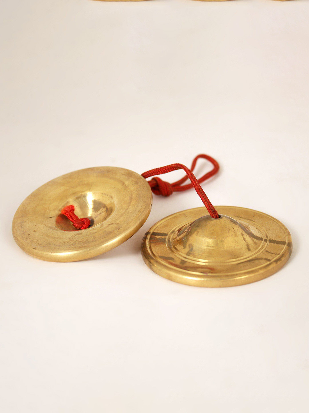 

Exotic India Brass Manjeera, Gold