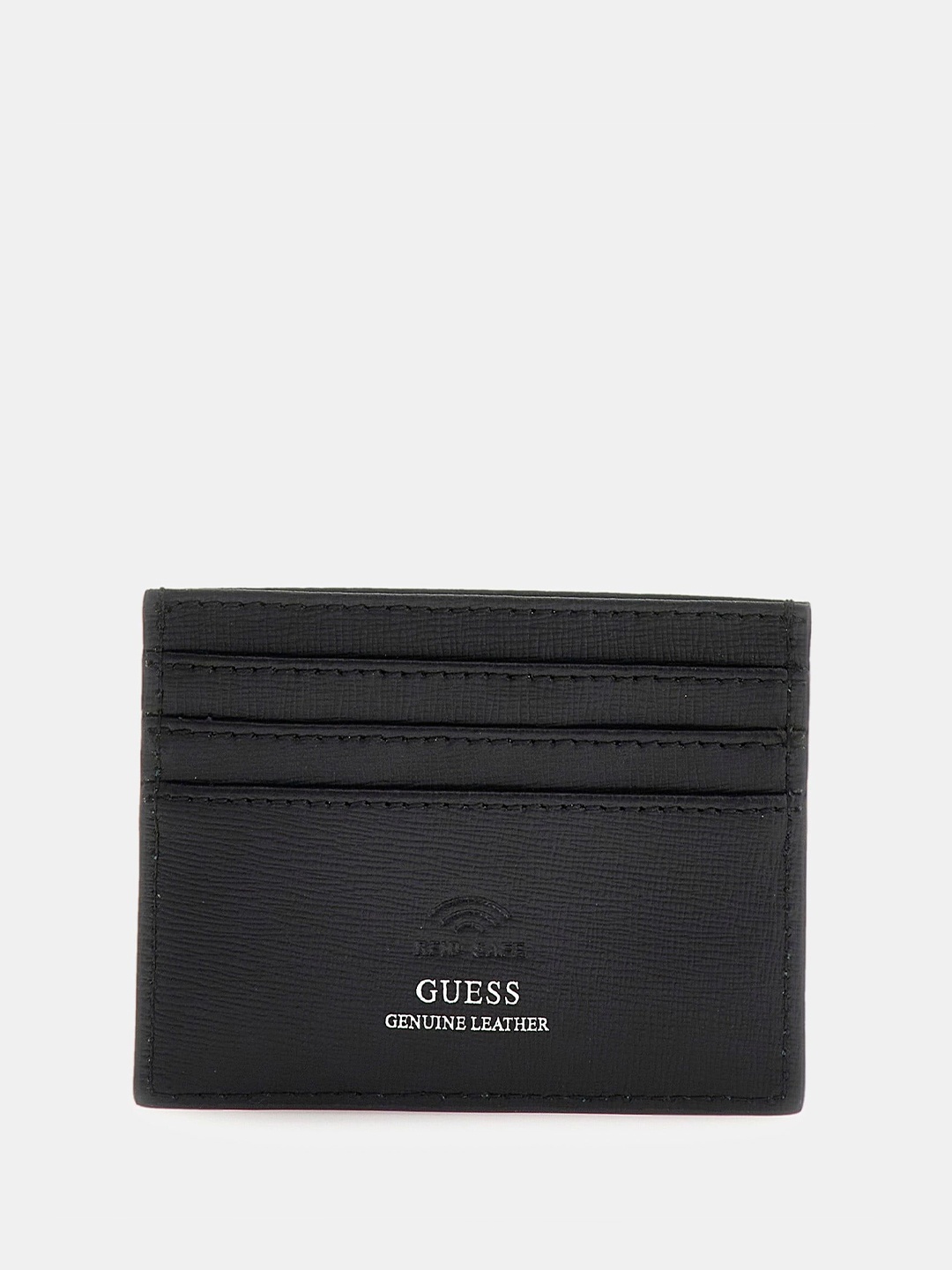 

GUESS Men Leather Card Holder, Black