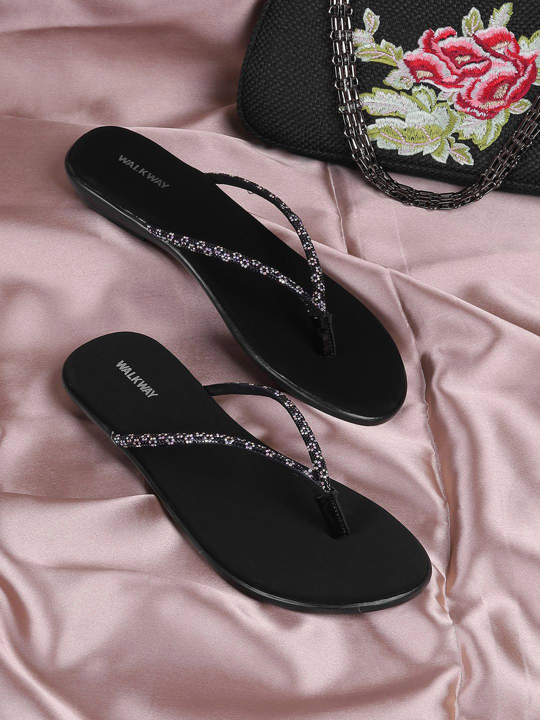 

WALKWAY by Metro Women Open Toe Flats, Black
