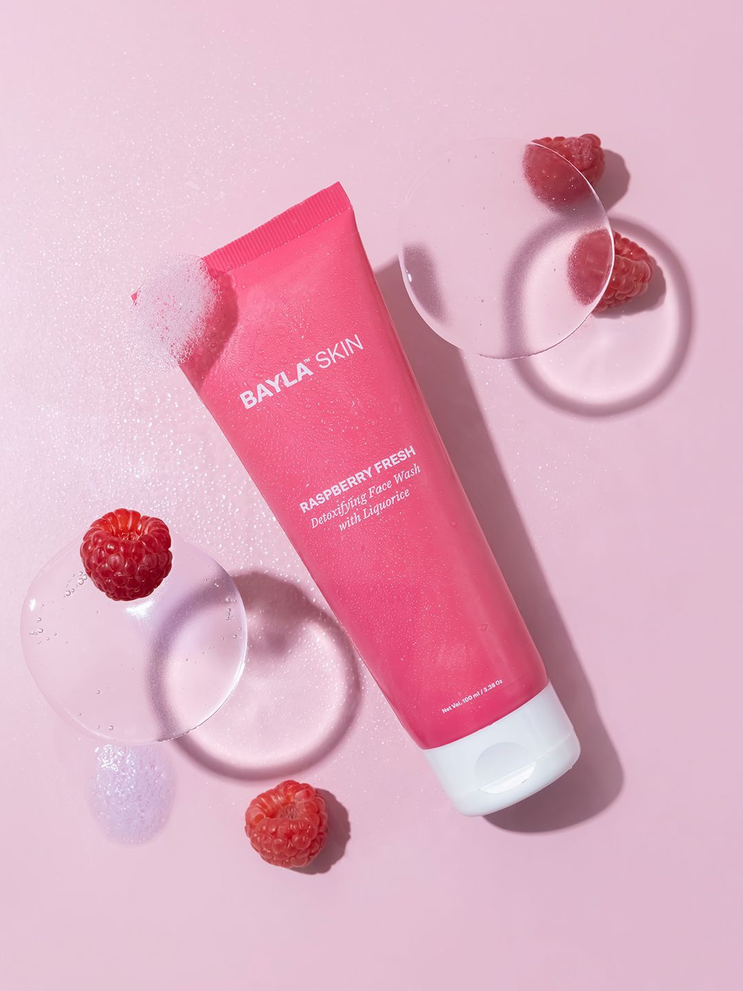 

Bayla Skin Raspberry Fresh Detoxifying Face Wash With Liquorice - 100ml, Pink