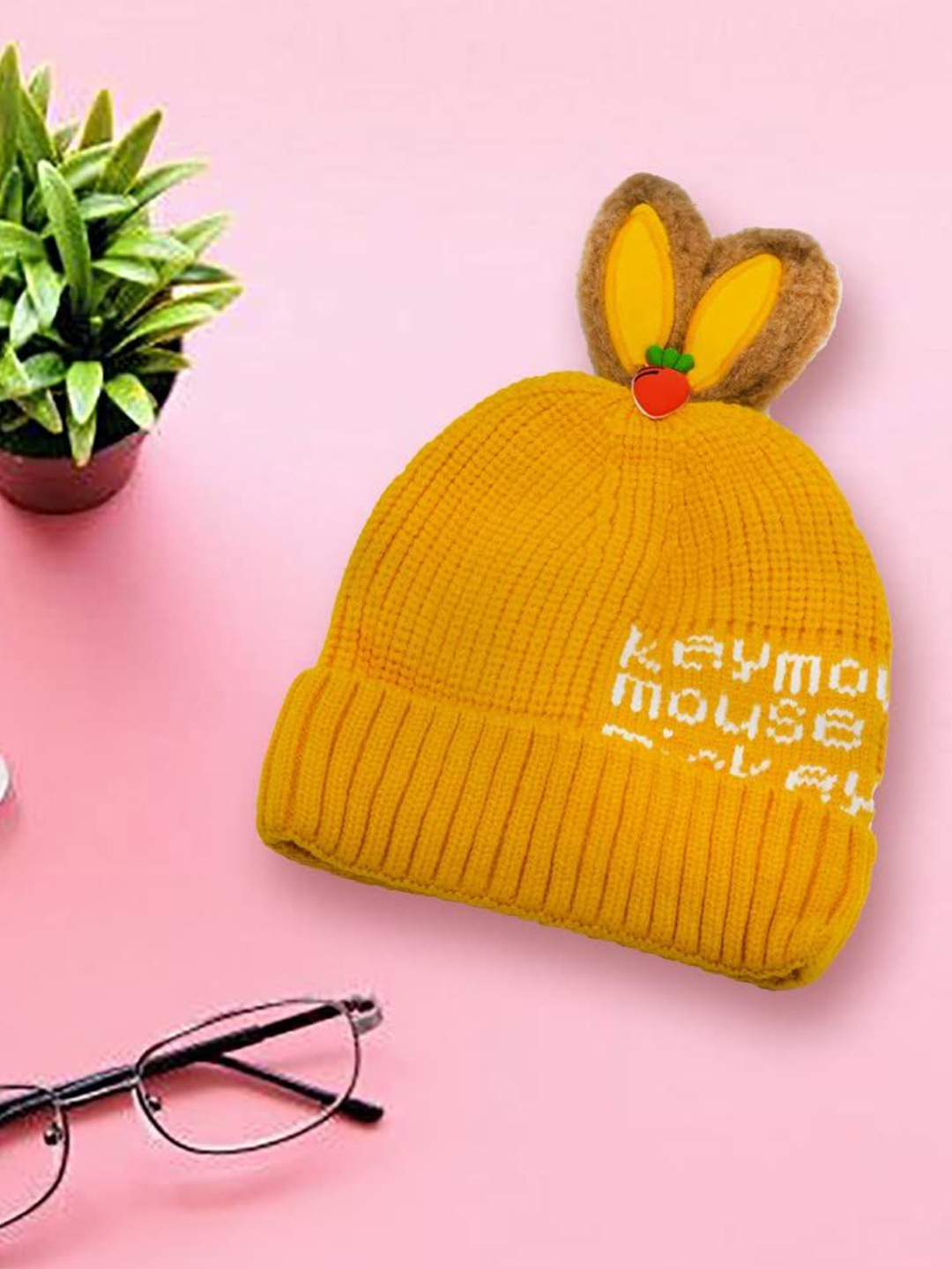 

SYGA Unisex Kids Woollen Beanie, Yellow