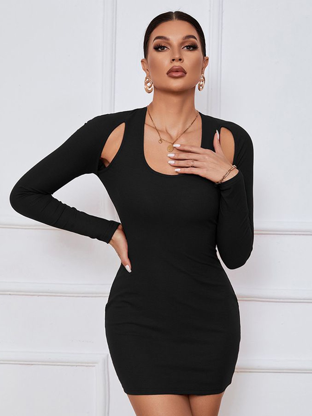 

StyleCast Bodycon Mini Dress, Black