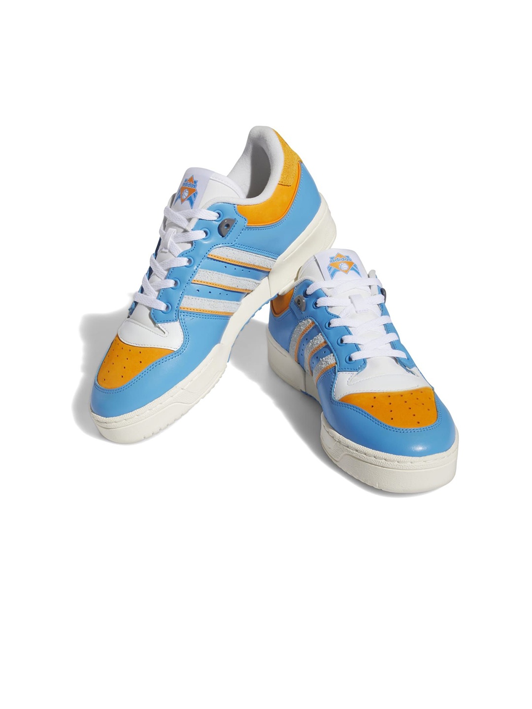 

ADIDAS Originals Men THE SIMPSONS (ITCHY) x RIVALRY Colourblocked Leather Sneakers, Blue