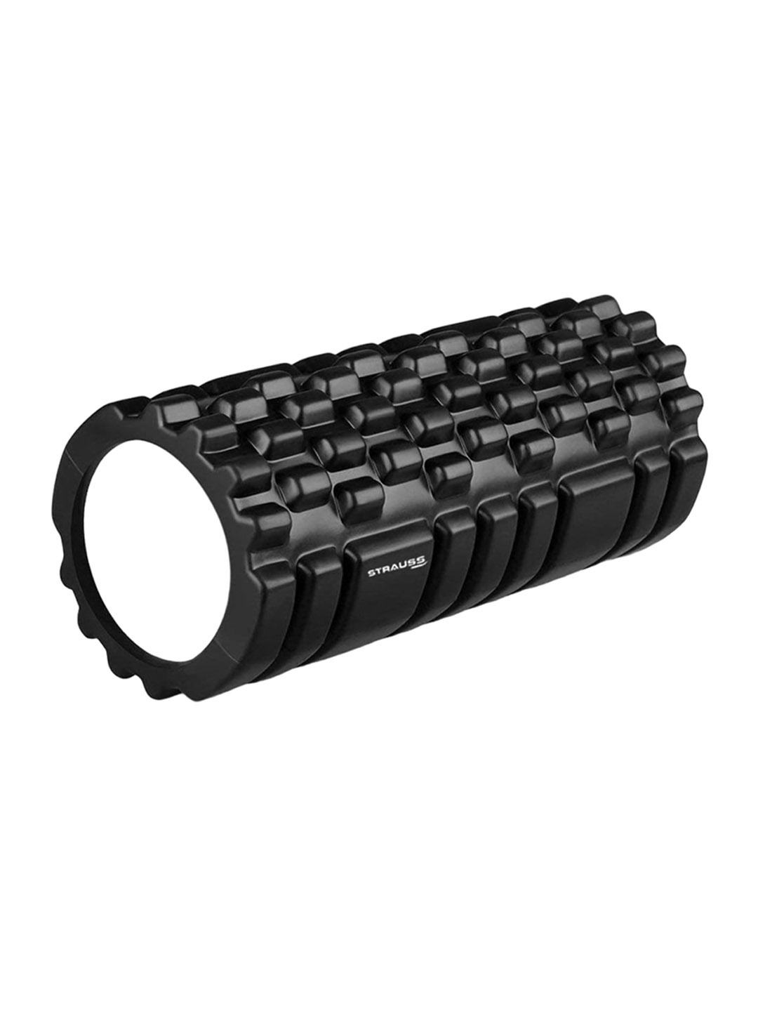 

STRAUSS Deep Tissue Massage Foam Roller, 33 cm, Black