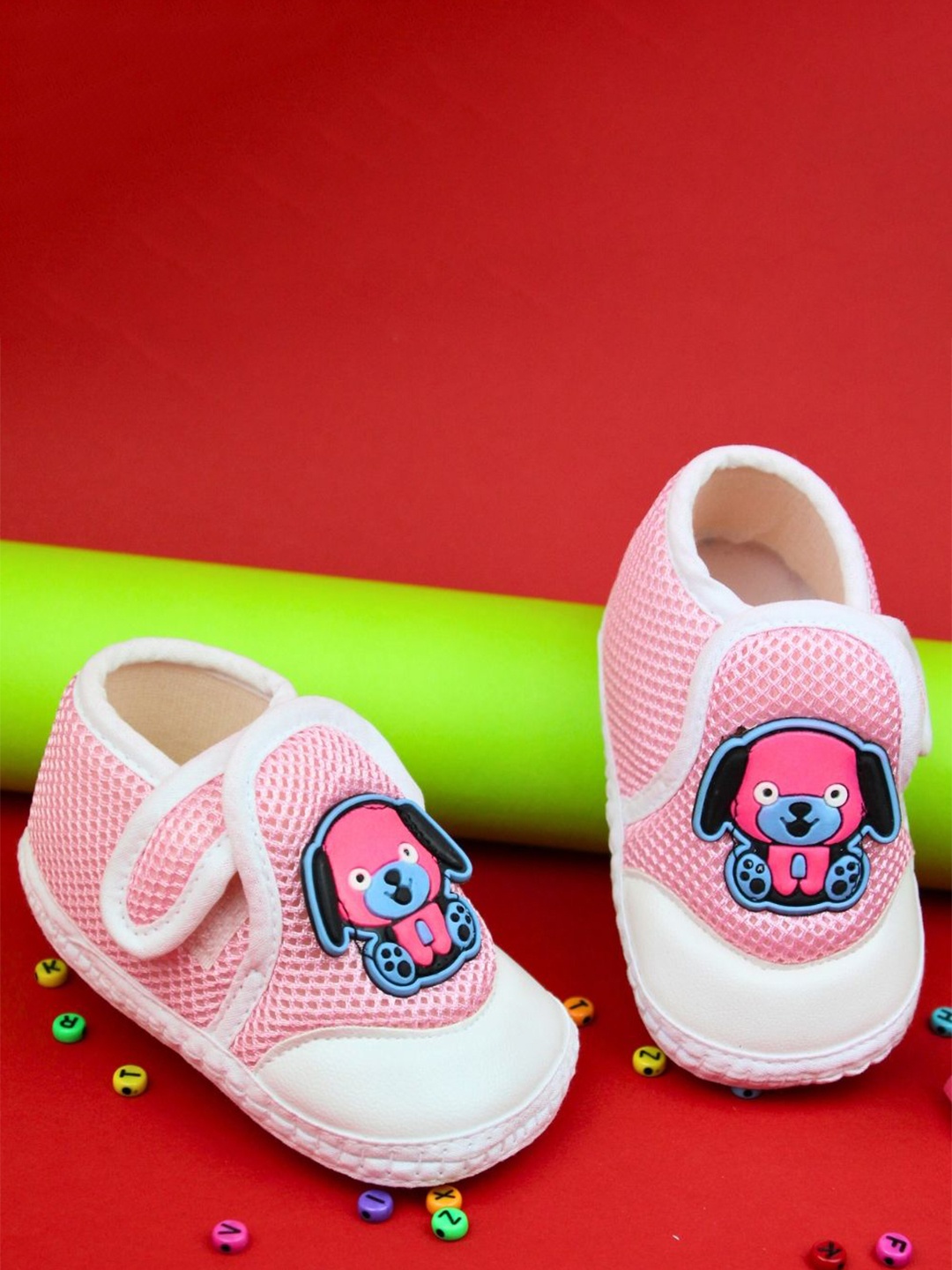 

NESKA MODA Unisex Kids Cotton Booties, Pink