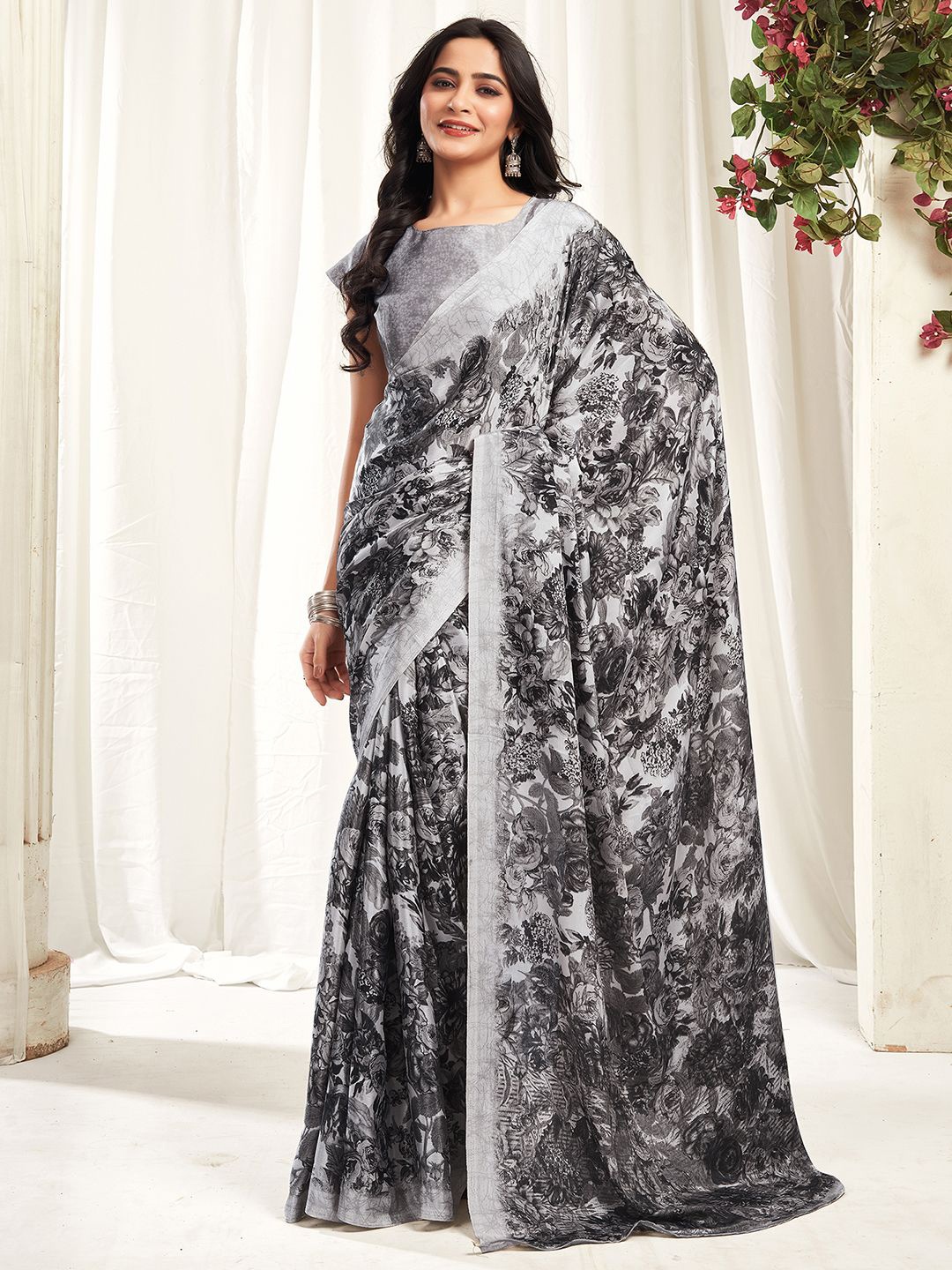 

KALINI Abstract Art Silk Saree, Grey