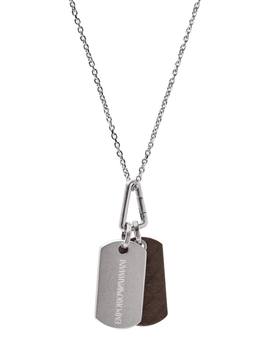 

Emporio Armani Stainless Steel Geometric Pendant, Silver