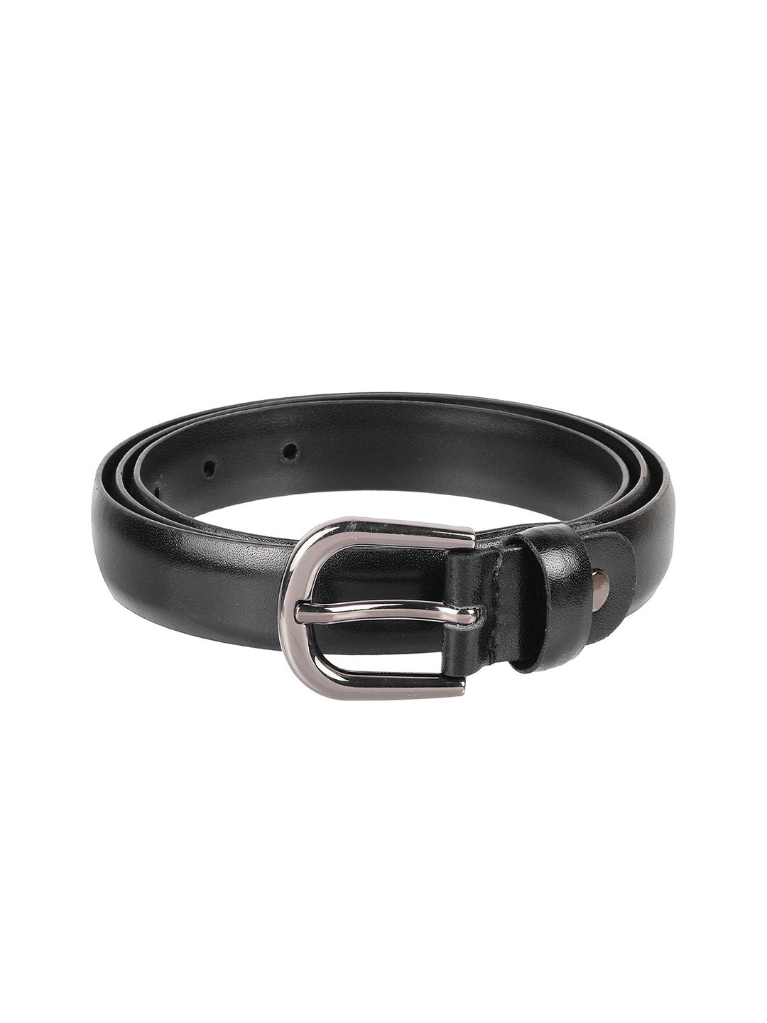 

Metro Women Solid Tang Closure Leather Belt, Black