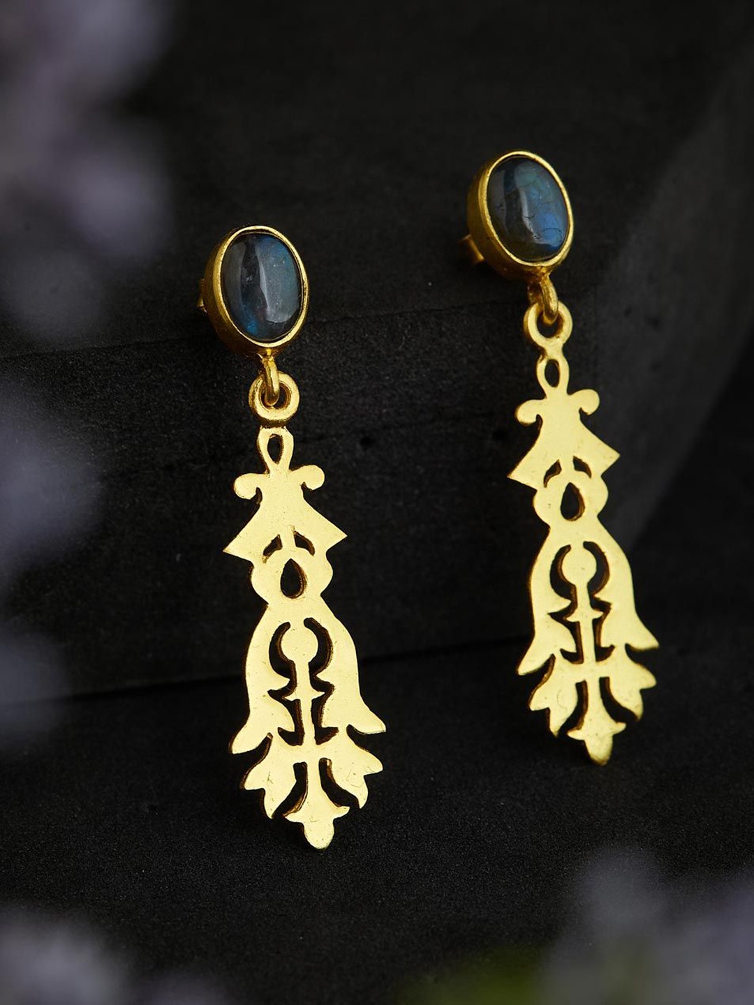 

Fabindia Contemporary Drop Earrings, Gold